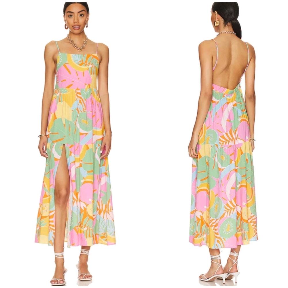 Show Me Your MuMu Colorful Tropical Maxi Dress